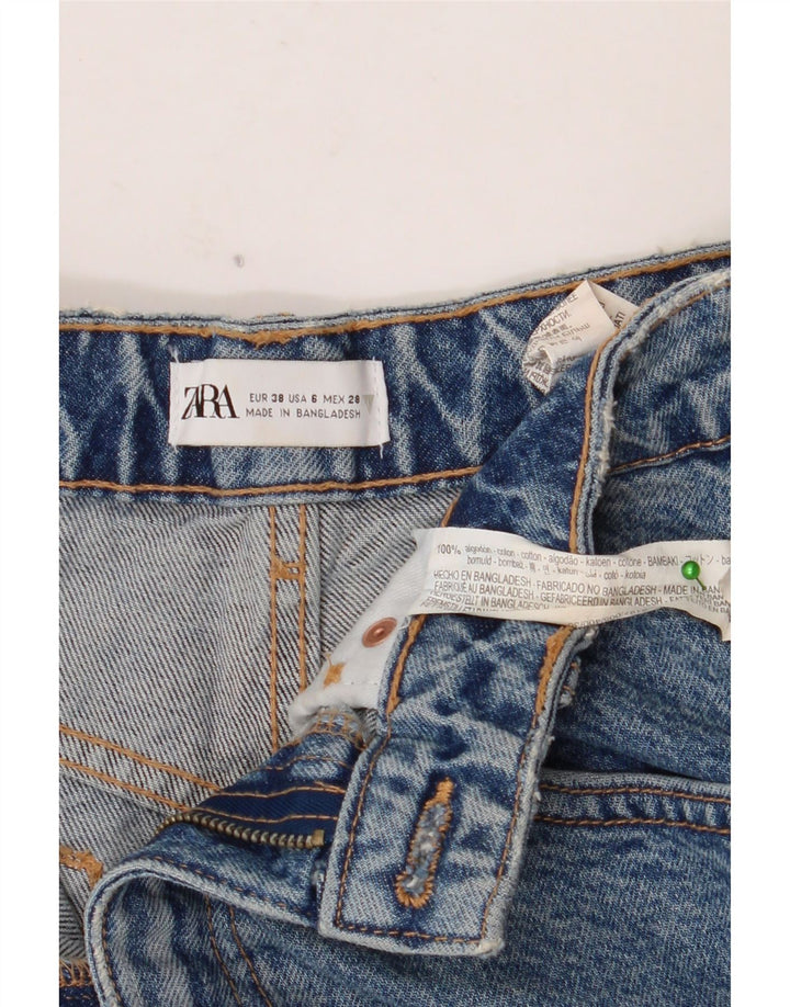 Pantaloni scurți din blugi pentru femei ZARA EU 38 Small W28 Blue Bumbac