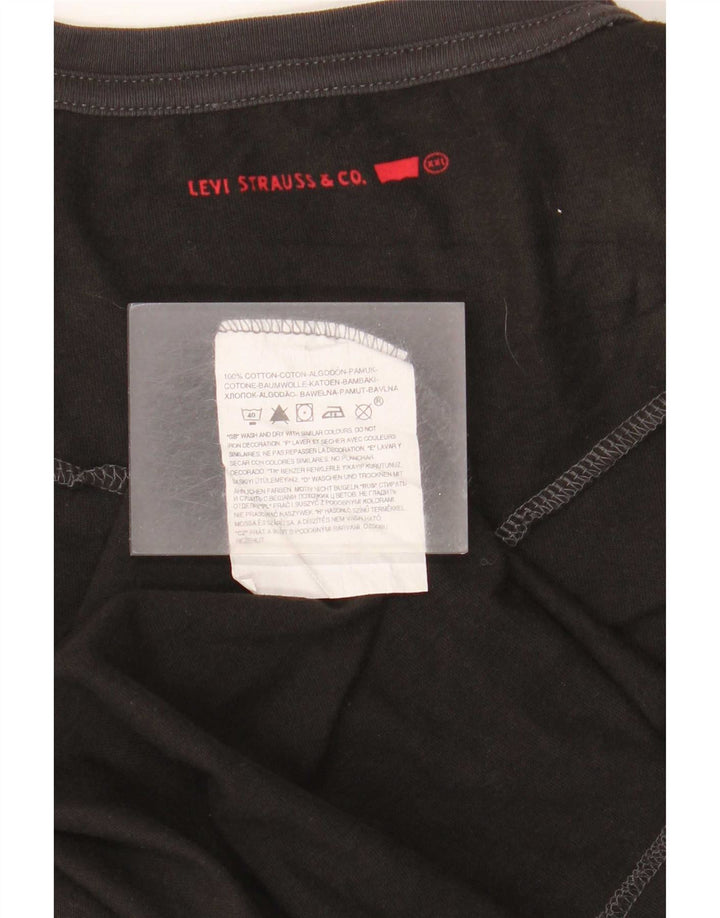 Levi's Top pentru bărbați cu mânecă lungă 2XL, bumbac negru