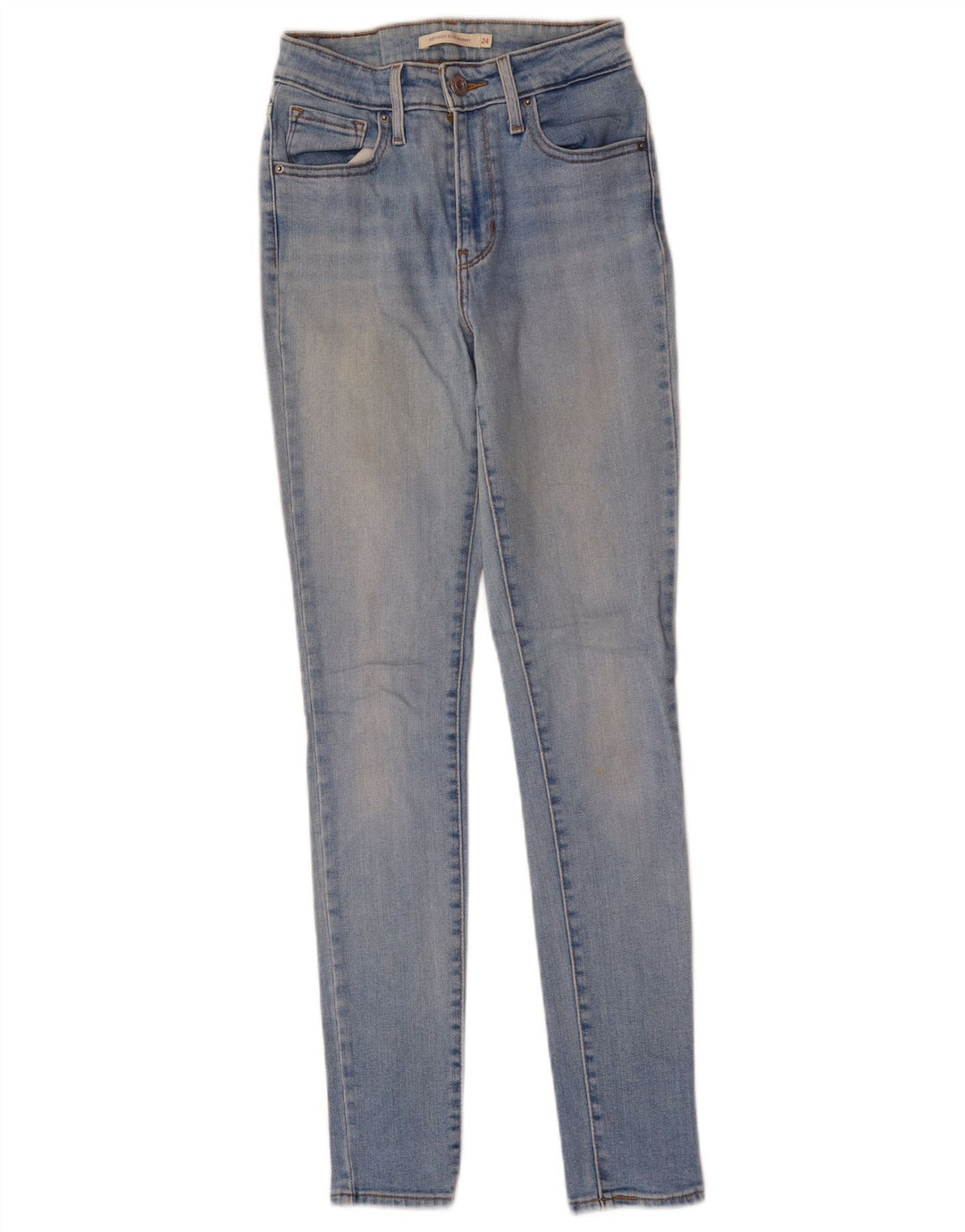 Blugi skinny cu talie mare 721 LEVI'S pentru femei L24 L29 Bumbac albastru