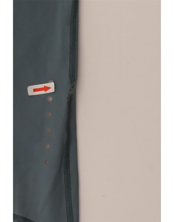 Leggings capri Nike Dri Fit pentru femei UK 12, bumbac albastru mediu