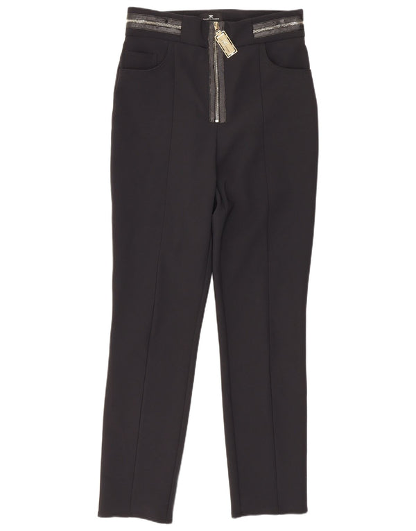 Elisabetta Franchi Womens High Waist Casual Trousers IT 42 Medium W26 L26 B