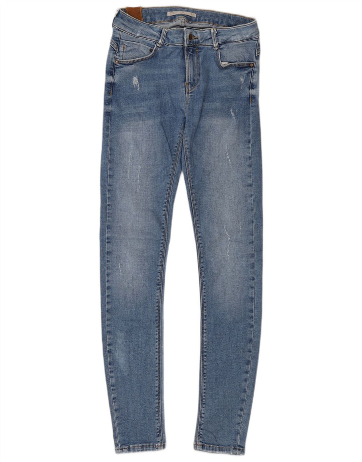 Blugi skinny de damă Zara L25 L28 Albastru