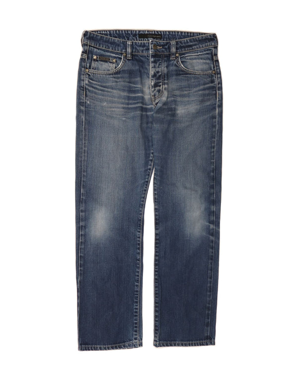 CALVIN KLEIN Mens Straight Jeans W32 L30  Blue