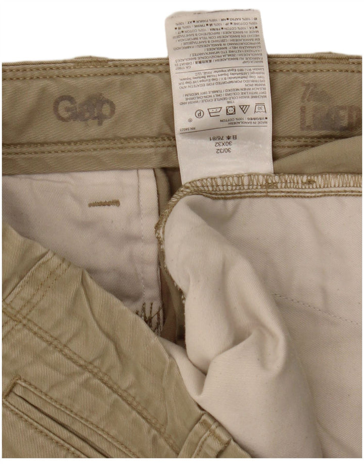 Pantaloni scurți chino pentru bărbați Gap W30, bumbac mediu kaki