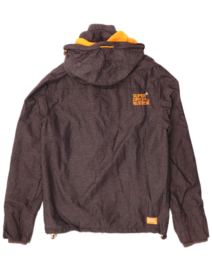 Jachetă Windbreaker cu glugă Superdry pentru bărbați UK 36 Small Gri