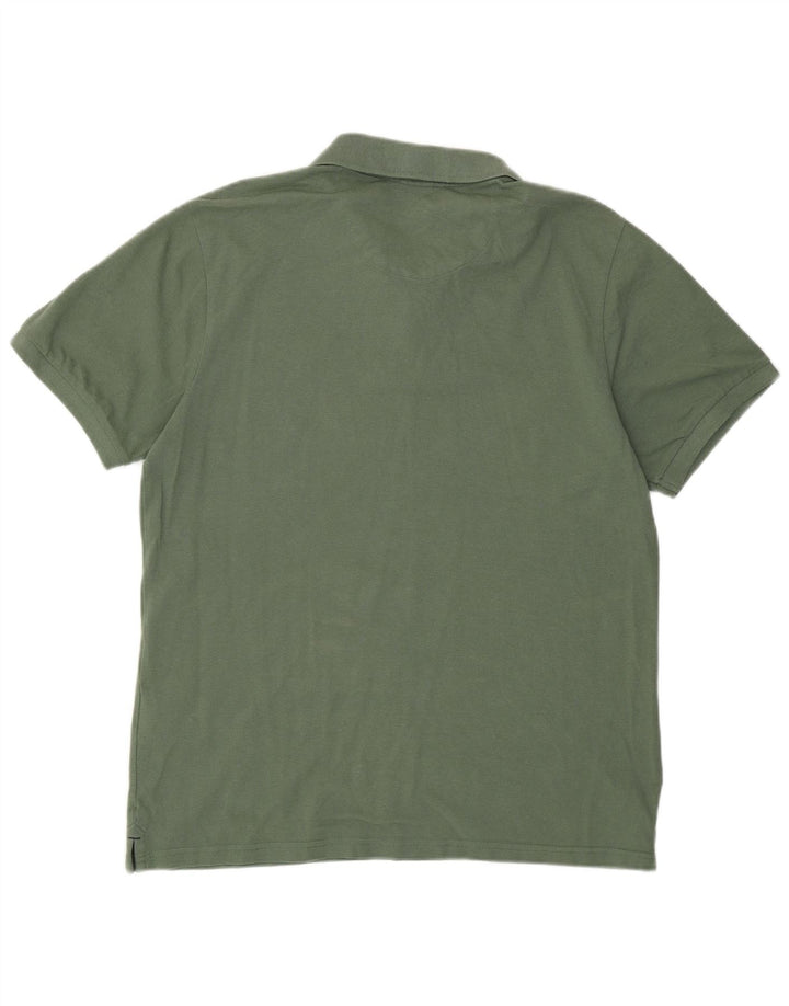Tricou polo North Sails pentru bărbați, bumbac verde mediu