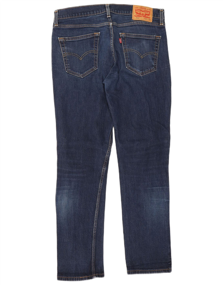 Blugi pentru bărbați Levi's 511 Slim W34 L32 Bumbac bleumarin