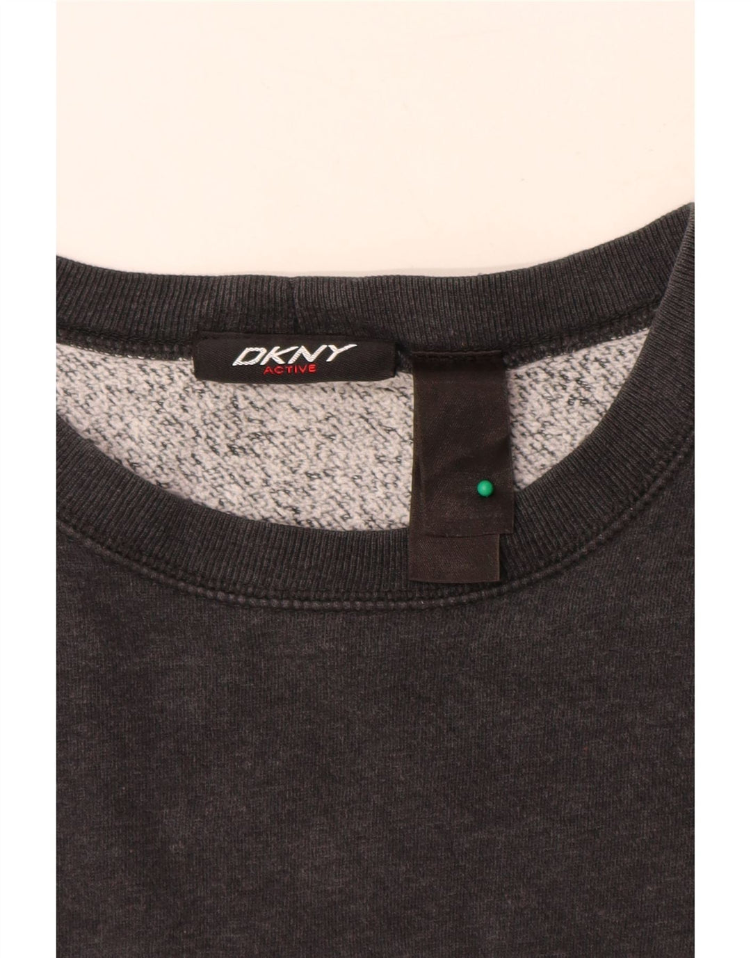 DKNY Pulover cu grafic pentru femei UK 18 XL Bumbac negru