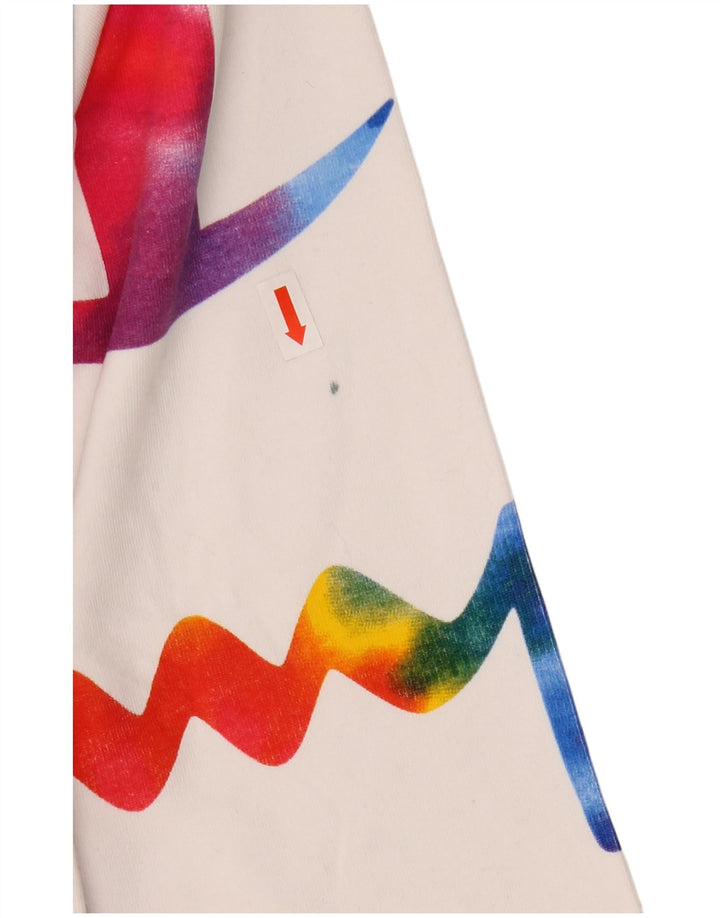 Pulover pentru damă CHAMPION, crop supradimensionat, cu grafică, UK 6 XS, alb