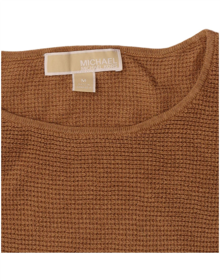 Pulover pentru femei Michael Kors cu gâtul barcă, UK 14 Medium Bej