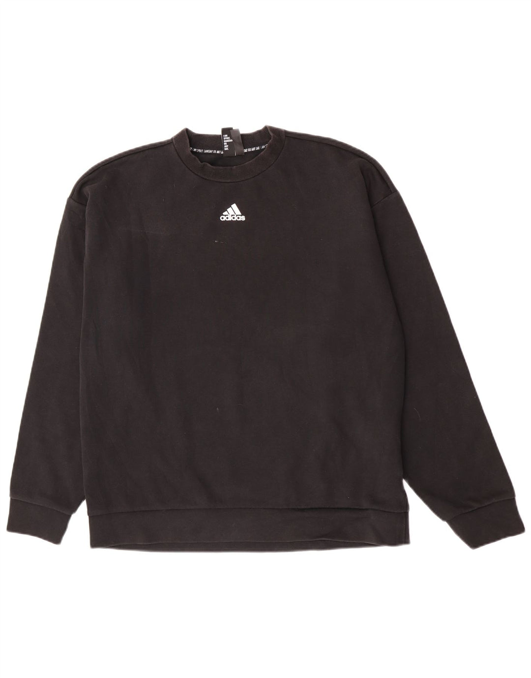 Hanorac pentru bărbați Adidas Jumper mare, negru, bumbac