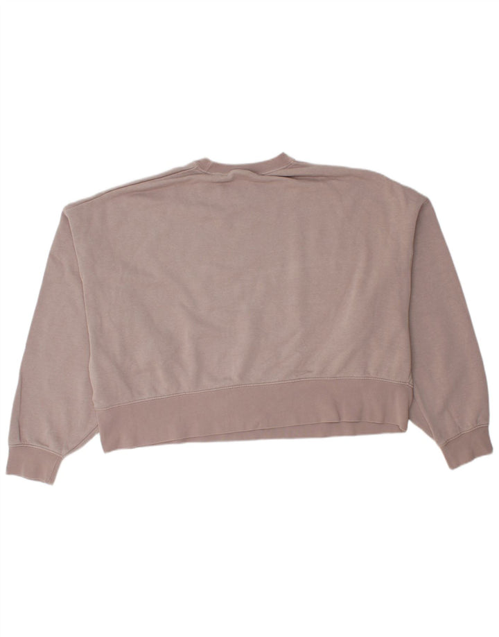 Pulover de hanorac supradimensionat pentru femei Nike UK 14, bumbac roz mediu