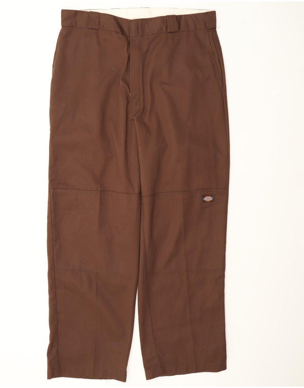 Pantaloni cargo dritti pentru bărbați Dickies W36 L31 poliester maro
