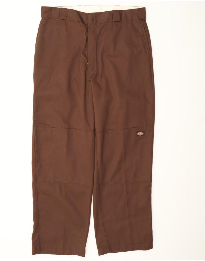 Pantaloni cargo dritti pentru bărbați Dickies W36 L31 poliester maro