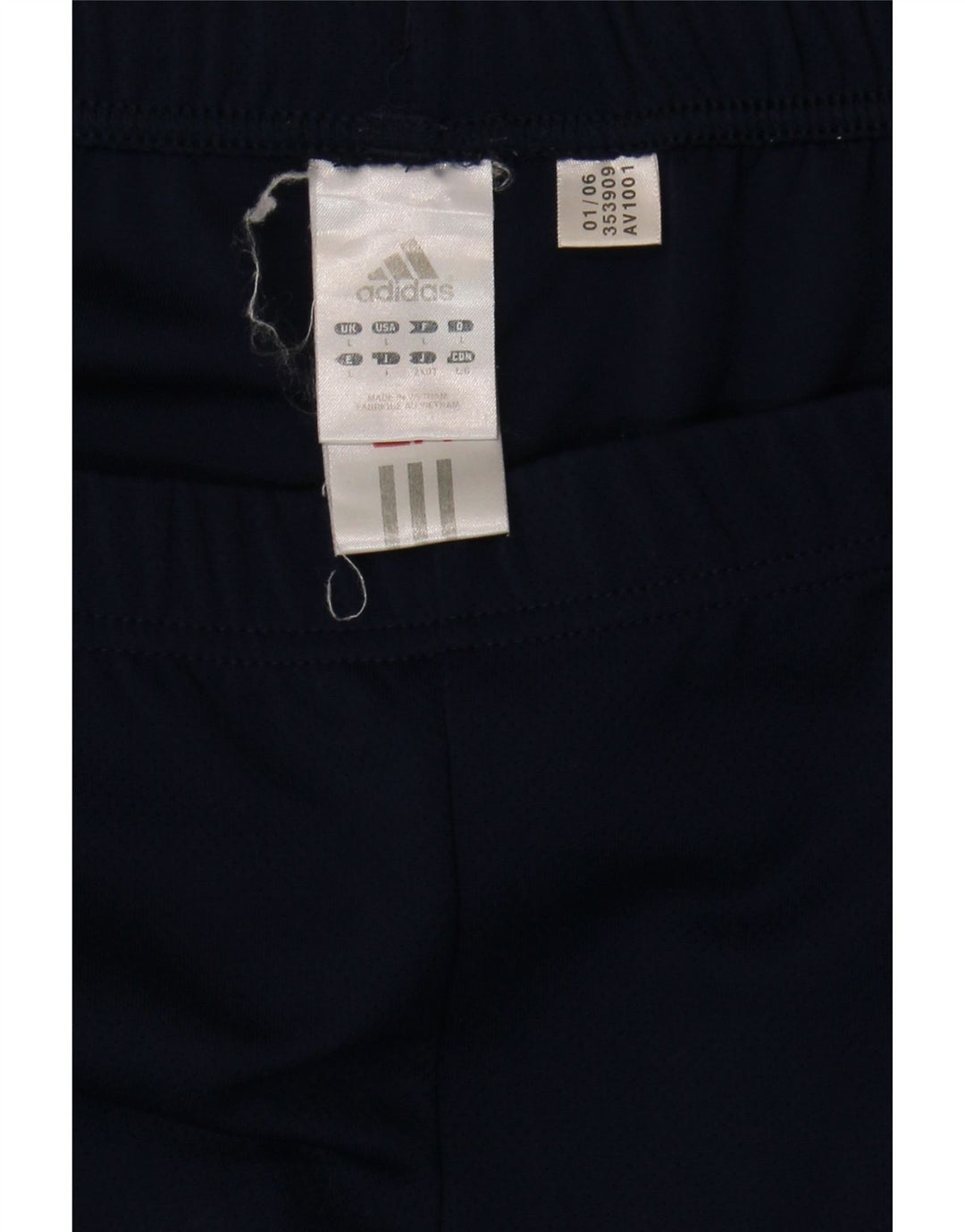 ADIDAS Mens Capri Tracksuit Trousers Large  Navy Blue Polyester Vintage Adidas and Second-Hand Adidas from Messina Hembry 