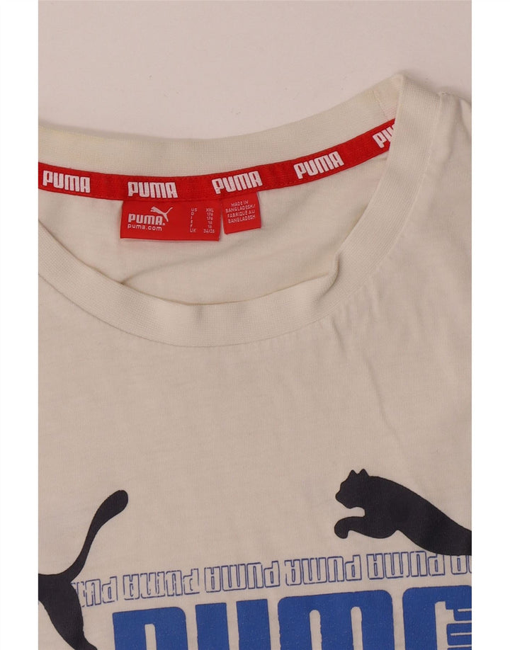 Tricou grafic Puma pentru băieți Top 15-16 ani alb