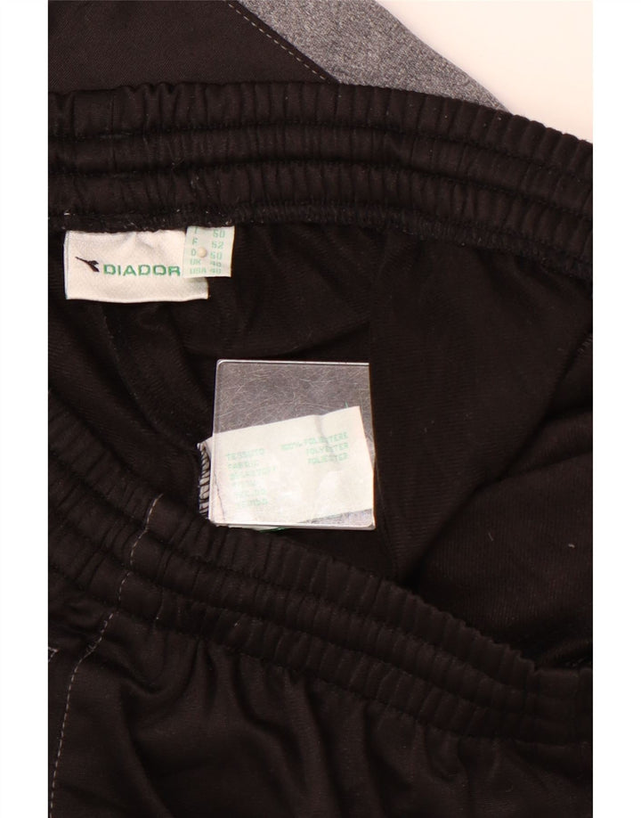 Pantaloni de trening pentru bărbați DIADORA UK 40, mare, negru, poliester color bloc