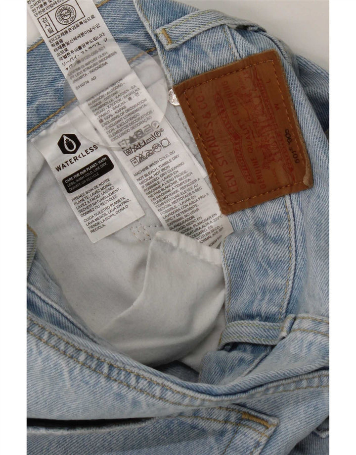 Blugi drepti pentru femei Levi's 501 W25 L32 Bumbac albastru
