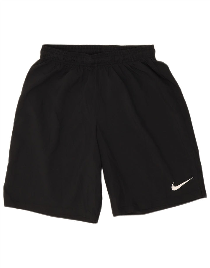 Pantaloni scurti sport NIKE Dri Fit pentru femei UK 14, mari, negru, poliester
