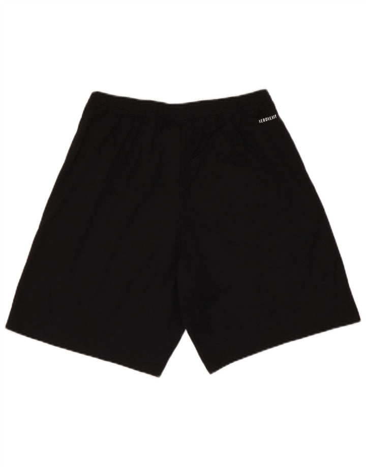 Pantaloni scurți sport pentru bărbați Adidas Aeroready Graphic, poliester negru mic
