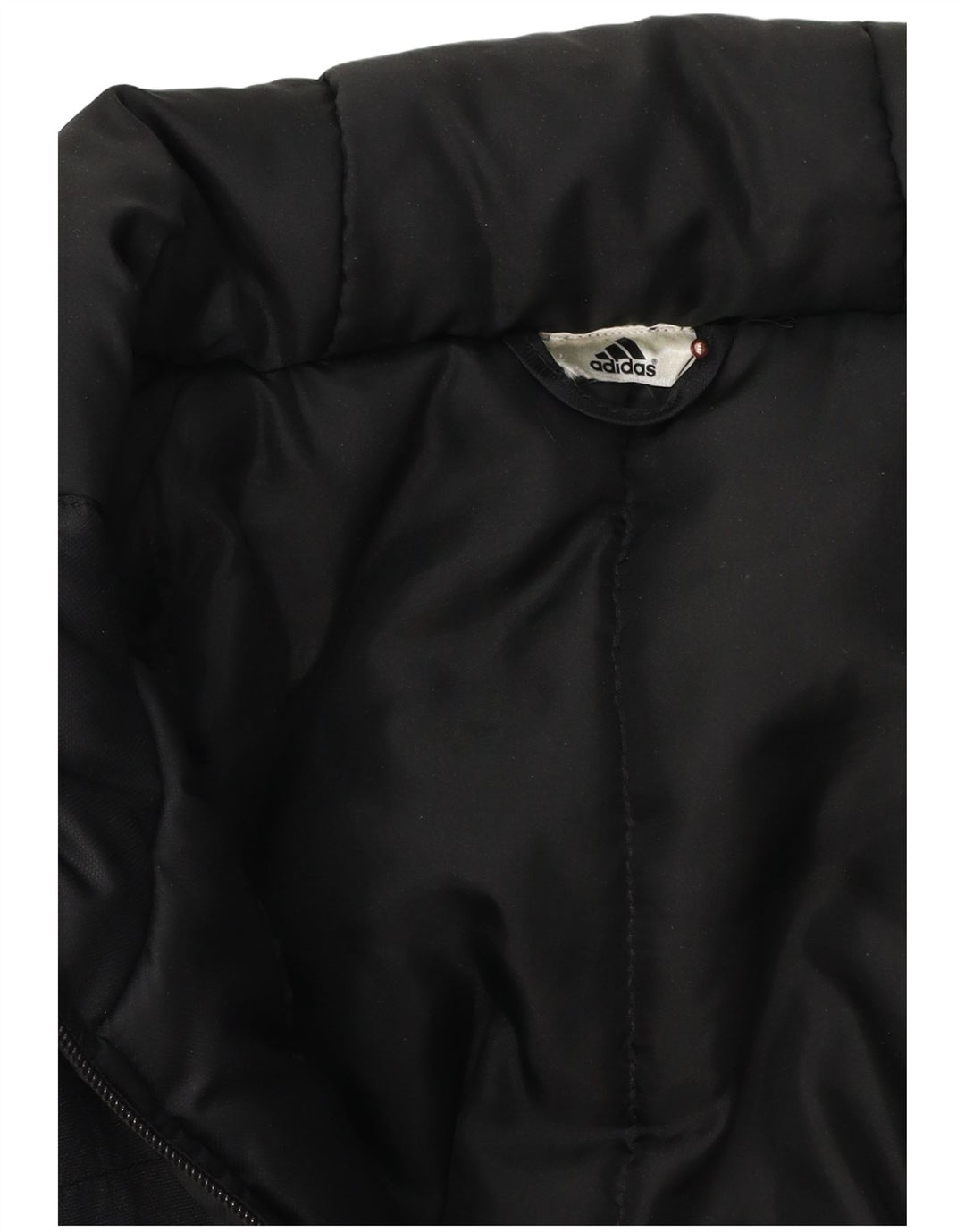 Jachetă căptușită cu glugă pentru bărbați Adidas UK 42 XL, poliester color bloc negru