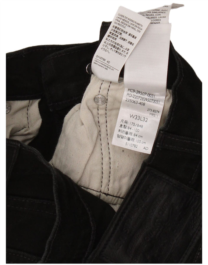 Blugi slim pentru bărbați LEVI'S W33 L32 bumbac negru