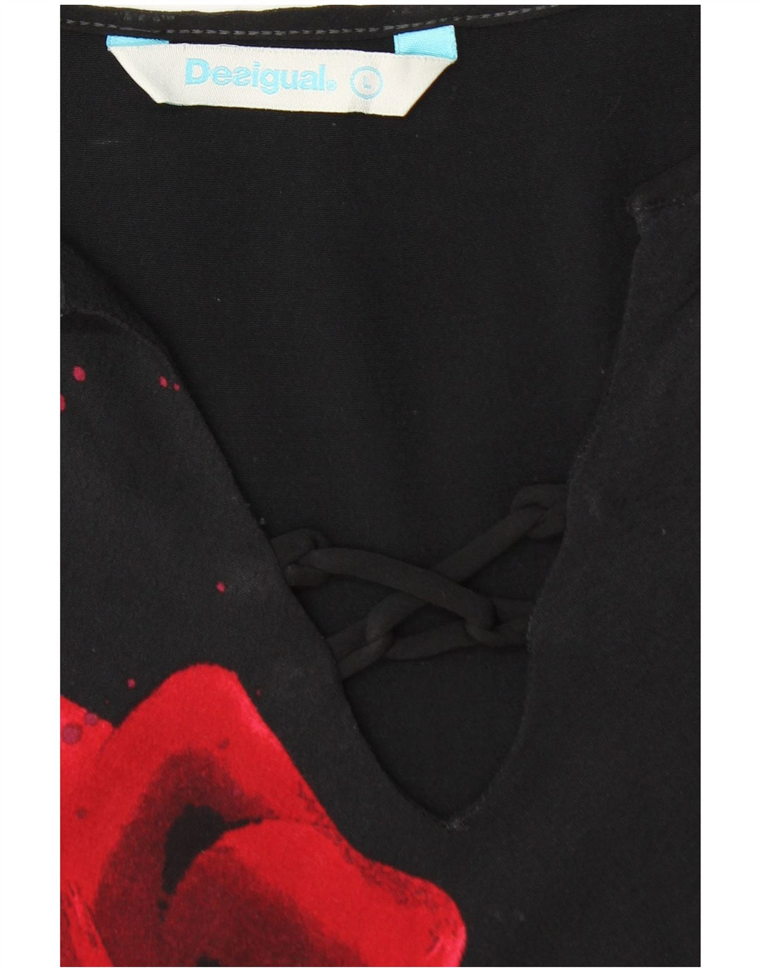 Bluză fără mâneci pentru femei DESIGUAL UK 14 mare, negru, floral