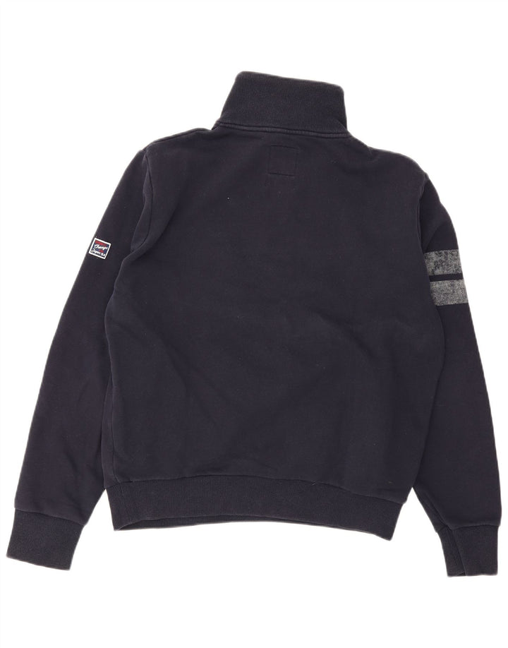 Hanorac grafic Superdry pentru bărbați Pulover mare, bleumarin, color block