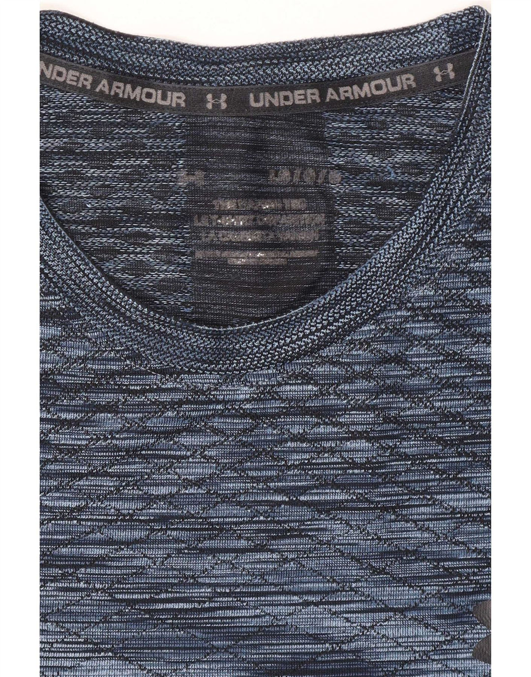 Tricou Under Armour pentru bărbați Top mare, albastru, poliester stricat Sport