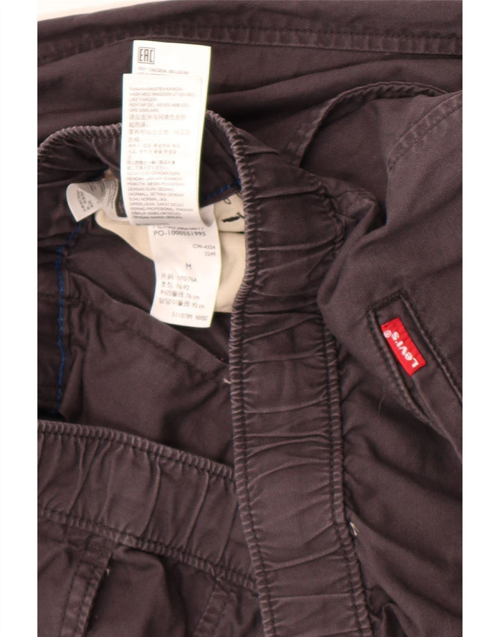 Pantaloni chino drepți pentru bărbați Levi's L30 L30, bumbac gri