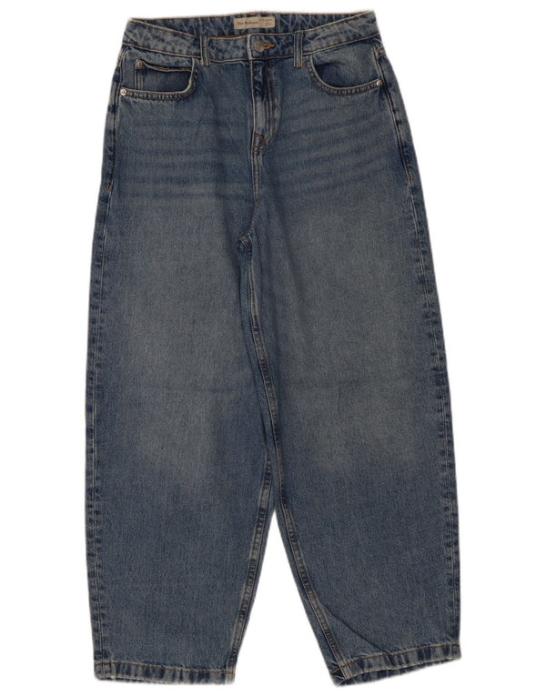 Blugi largi pentru fete Marks & Spencer 12-13 ani L30 L27 Bumbac albastru