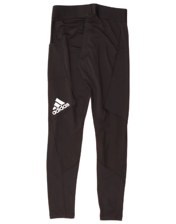 Leggings Adidas pentru femei Tech Fit Graphic UK 12/14 Medium Negru