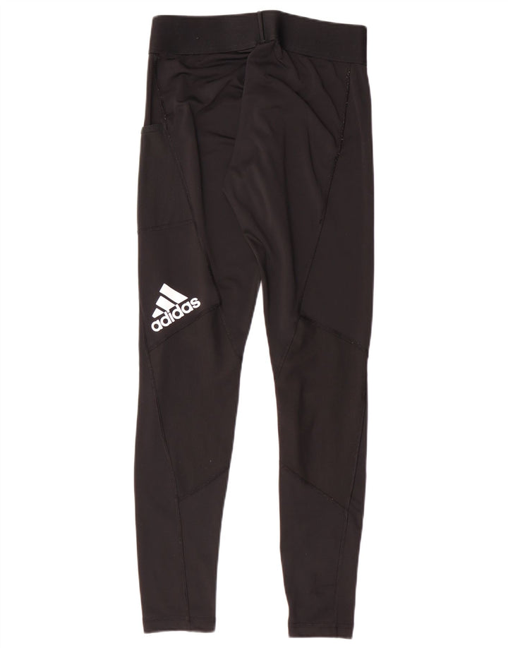 Leggings Adidas pentru femei Tech Fit Graphic UK 12/14 Medium Negru