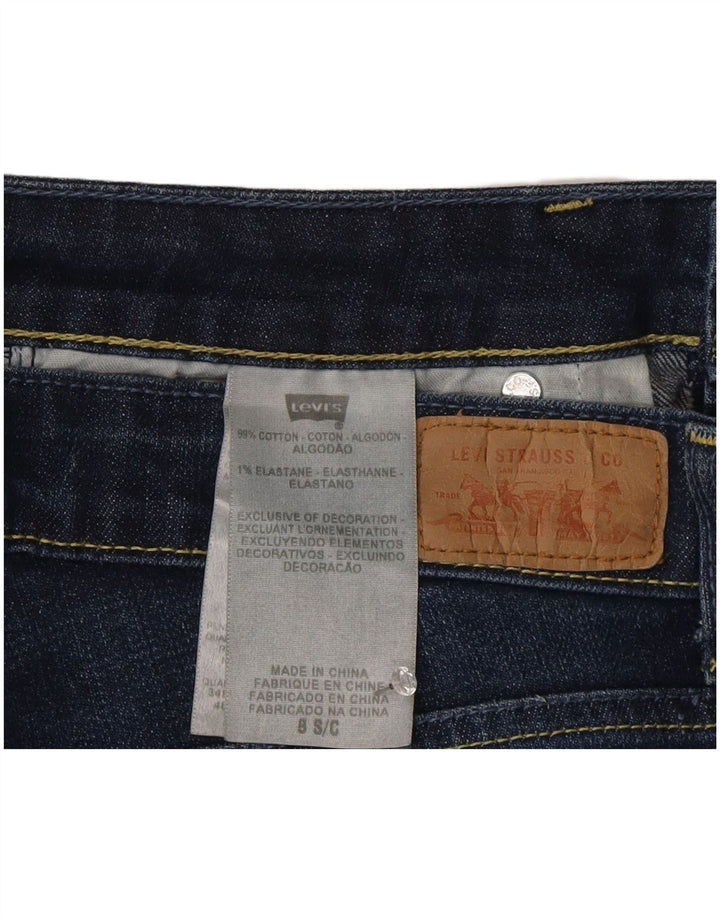Blugi slim pentru femei Levi's US 8 Medium W30 L29 Bumbac bleumarin