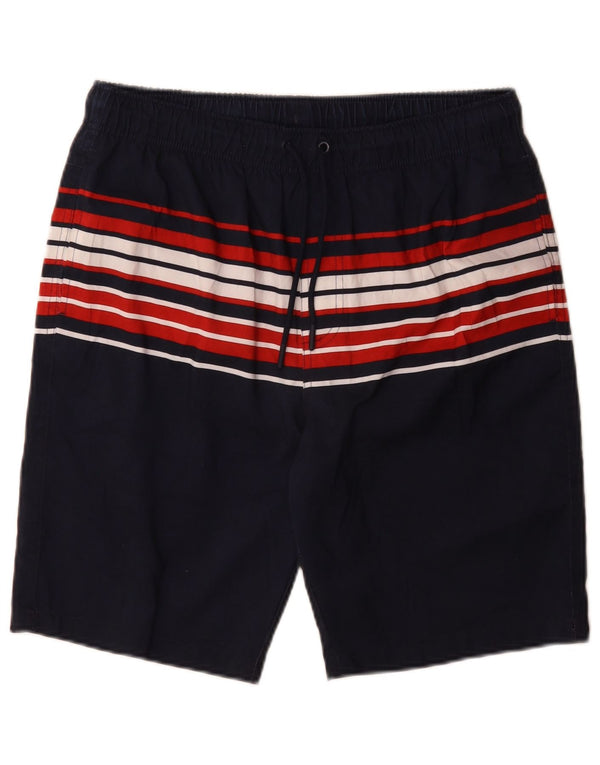 Pantaloni scurți de înot pentru bărbați Marks & Spencer, poliester cu dungi medii bleumarin