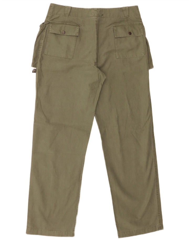 Pantaloni cargo drepti pentru bărbați Brogden W33 L33 bumbac verde