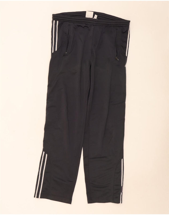 Pantaloni de trening Adidas pentru bărbați, poliester mediu negru