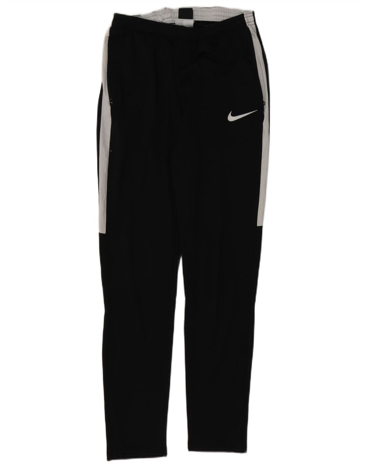 Pantaloni de trening Nike pentru bărbați, negru mediu, poliester bloc de culoare