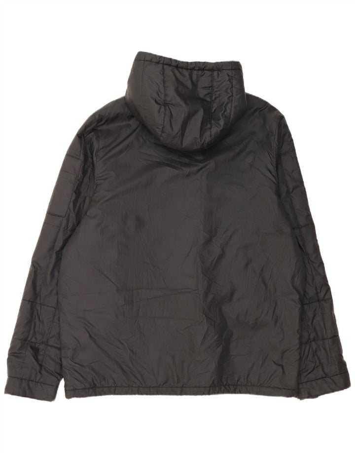 Jachetă de vânt cu glugă pentru bărbați Nike UK 42 XL Poliester negru