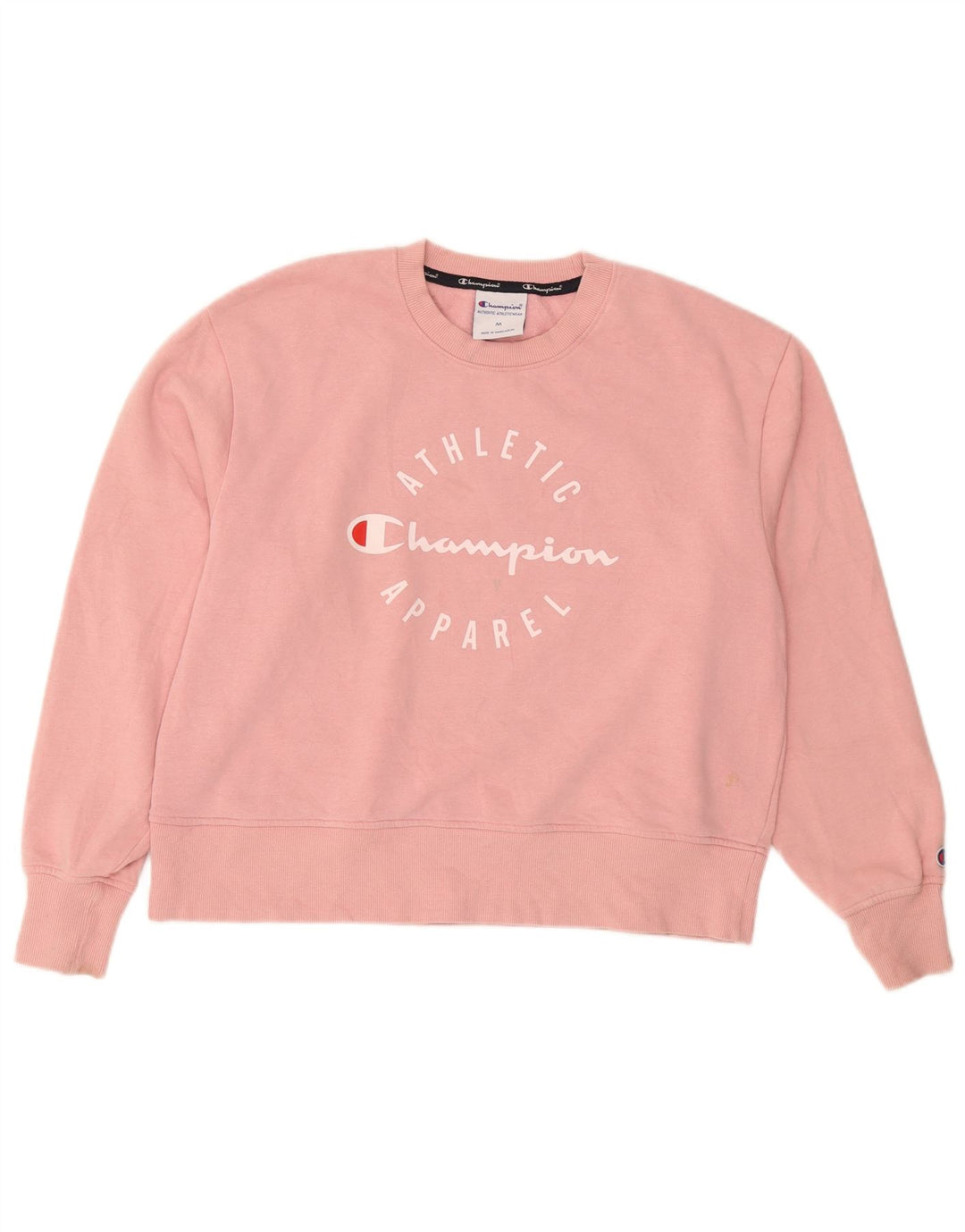 Pulover cu grafic pentru femei Champion UK 14 Bumbac roz mediu