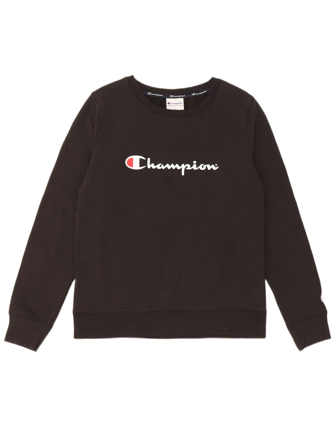 Pulover cu grafic pentru femei Champion UK 12 Bumbac mediu negru