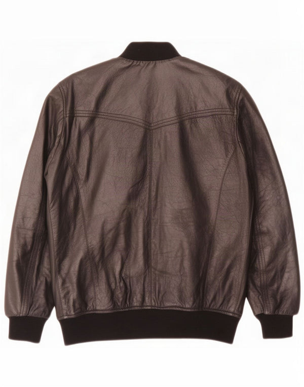 Daniele Alessandrini Jachetă de piele pentru bărbați UK 38 Medium Black