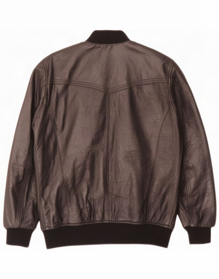 Daniele Alessandrini Jachetă de piele pentru bărbați UK 38 Medium Black