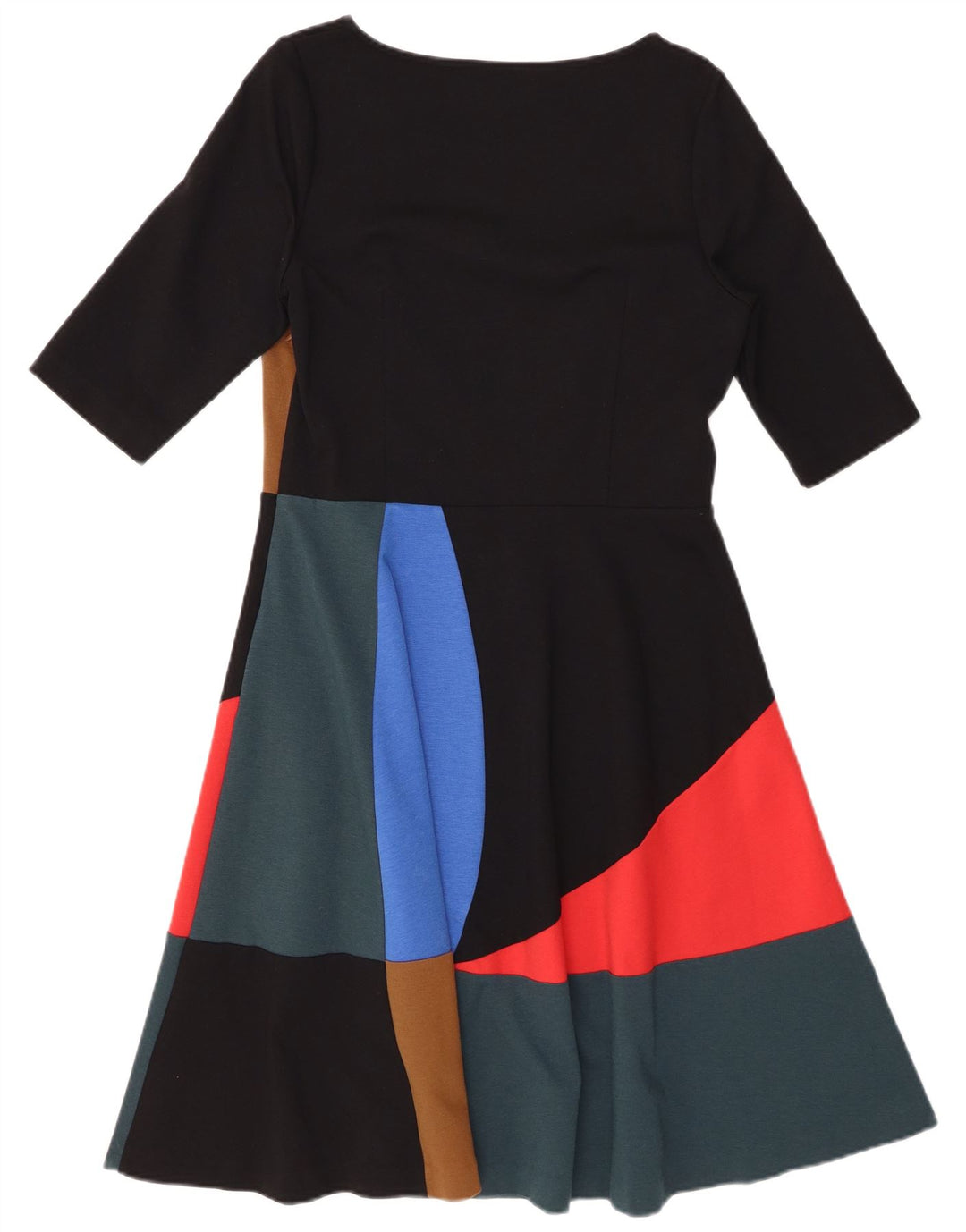 Rochie A-Line BODEN pentru femei UK 14, mare, multicolor, color block, bumbac