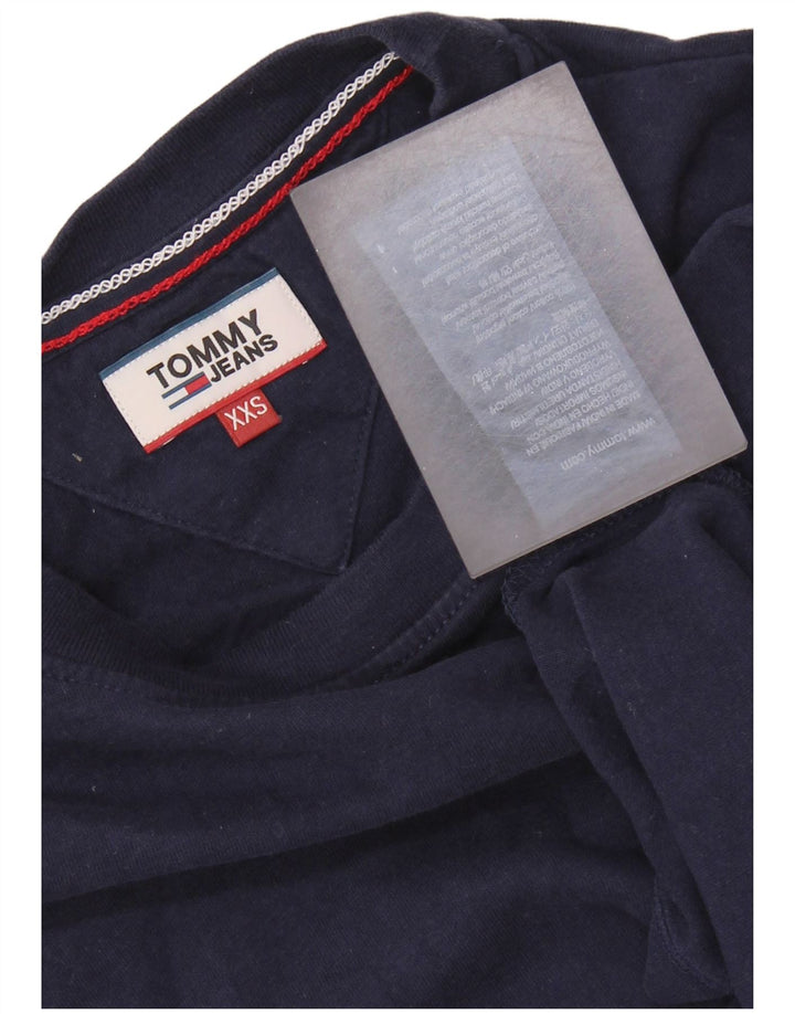 TOMMY HILFIGER Tricou supradimensionat pentru femei UK 2 2XS Bumbac bleumarin