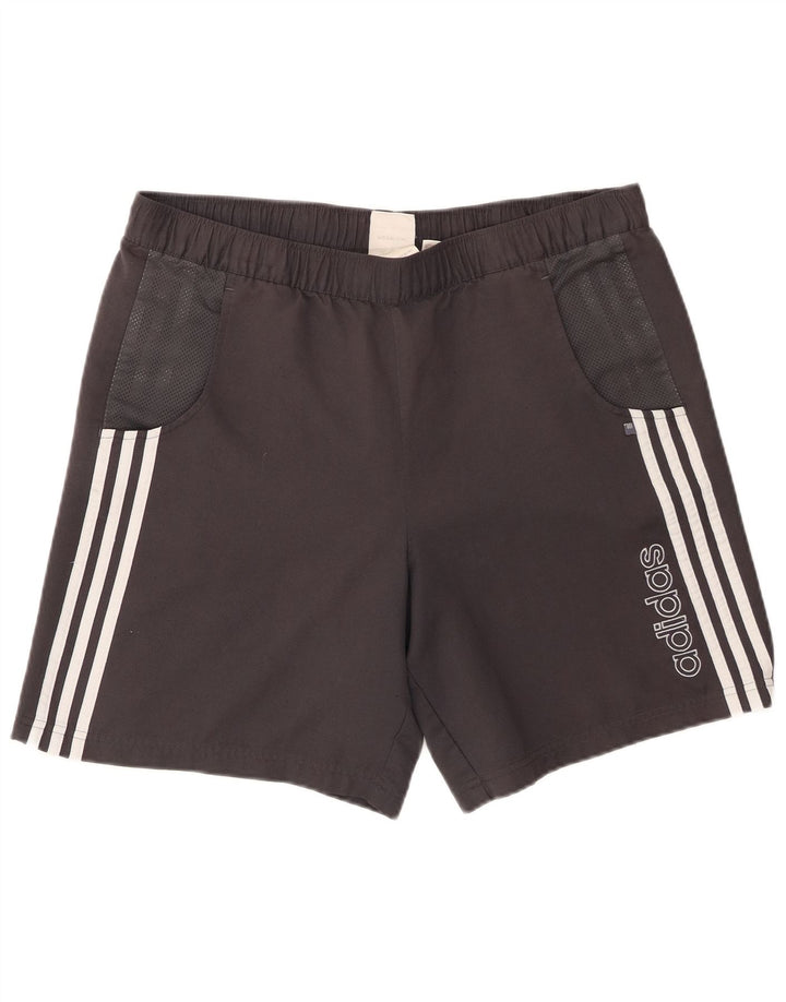 Pantaloni scurți sport grafic Adidas pentru bărbați, mari, negru, poliester