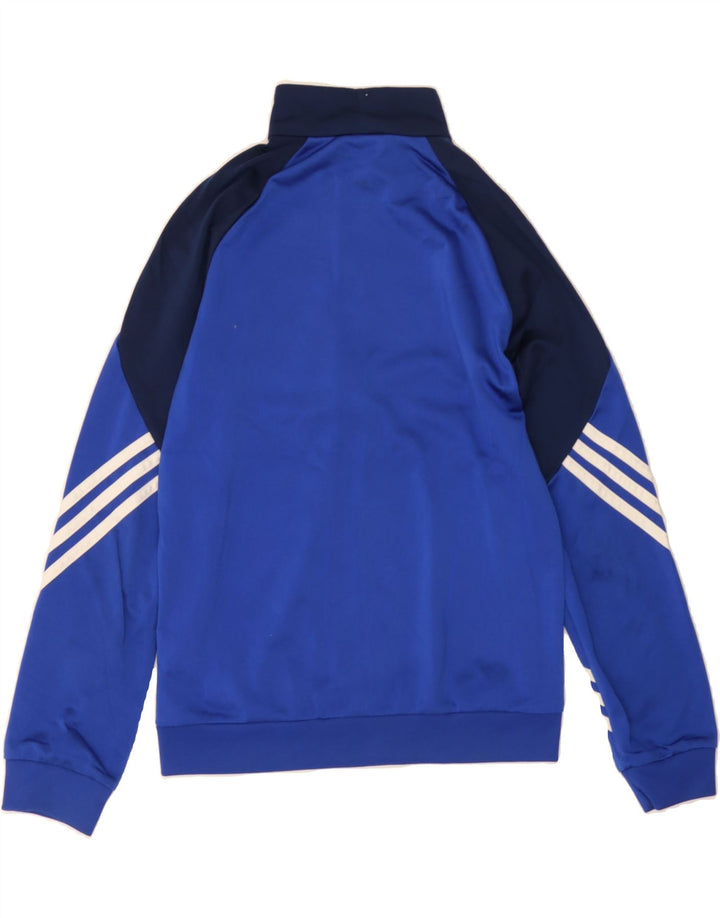 ADIDAS Boys Graphic Tracksuit Top Jacket 11-12 Years Large Blue Polyester Vintage Adidas and Second-Hand Adidas from Messina Hembry 