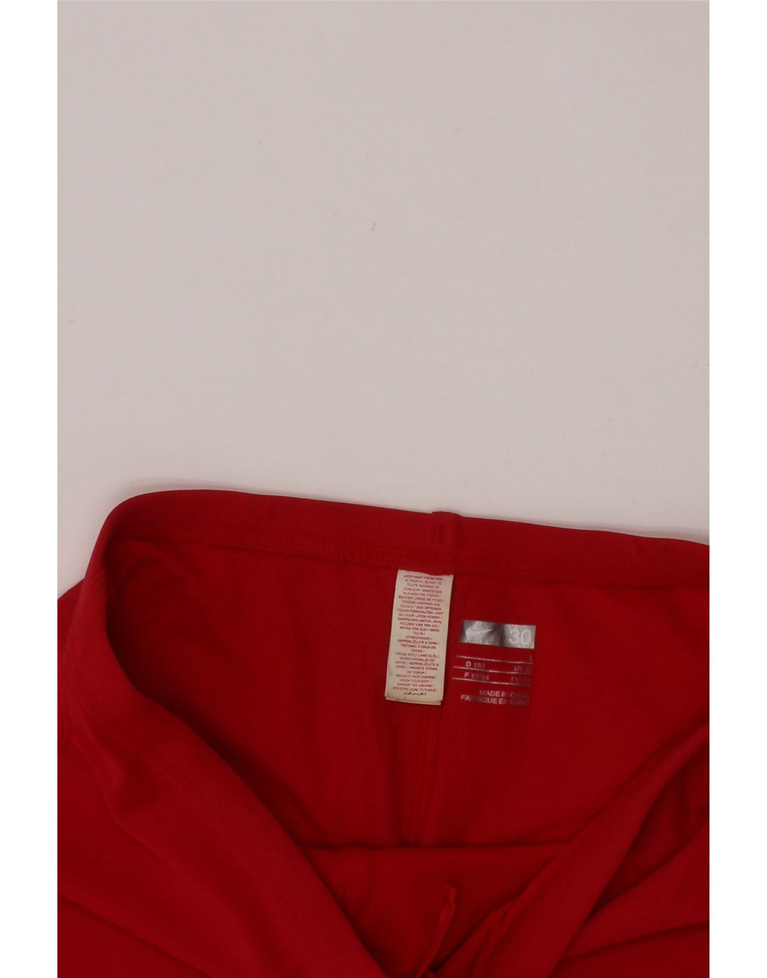 Pantaloni scurti sport pentru fete NIKE 12-13 ani, mare, roșu, nailon