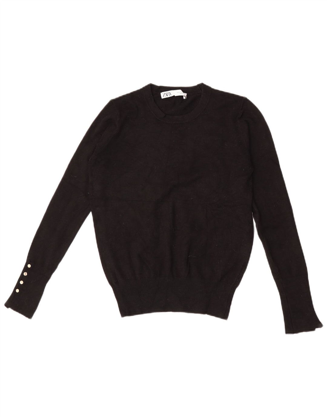 Pulover pentru damă Zara, cu gât turnut, UK 10 Mic Negru
