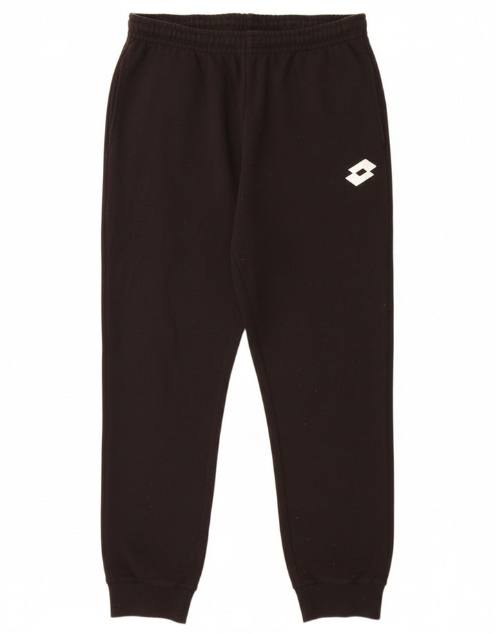 LOTTO Mens Tracksuit Trousers Joggers Medium  Black